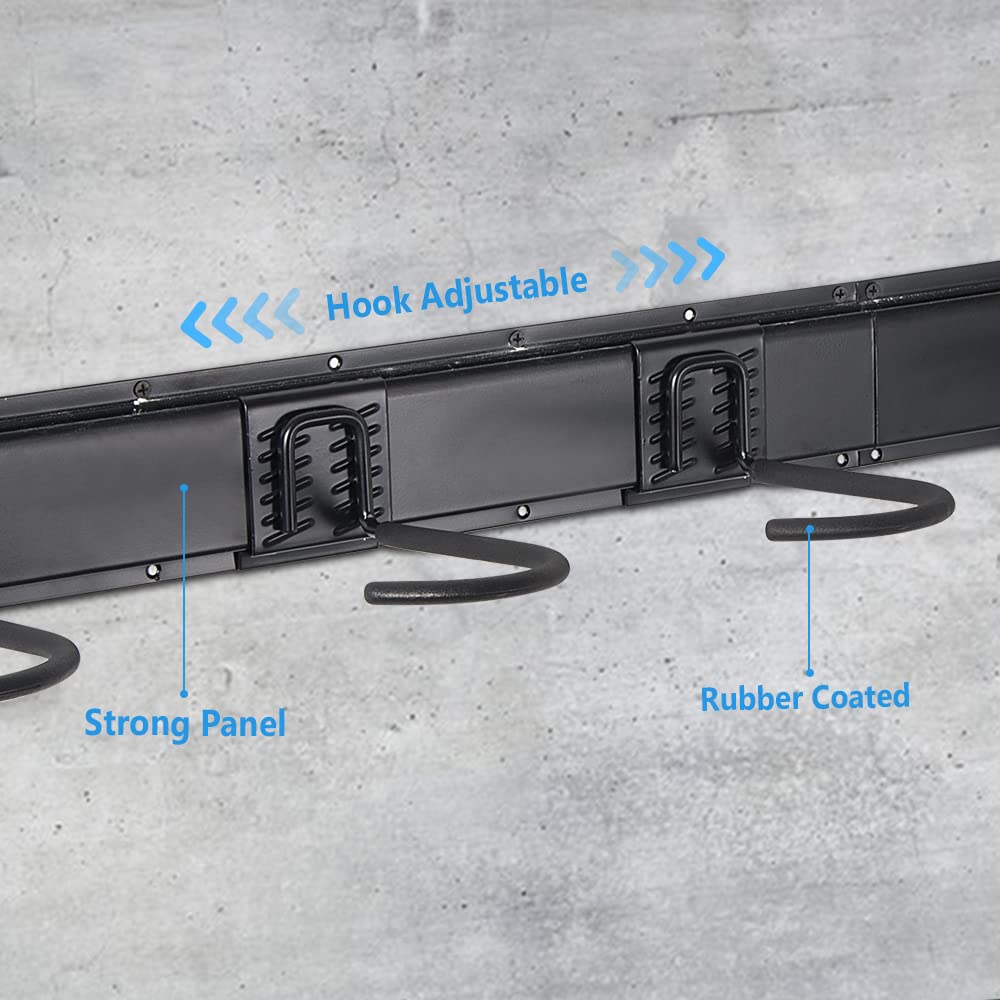 Ultrawall Stainless Steel Bike Storage Rack,6 Bike Storage Hanger Wall Mount For Home & Garage Holds Up To 300Lbs, Black