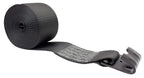 Mytee Products Winch Straps 4 X 30 Black Heavy Duty Tie Down Wflat Hook Wll 5400 Lbs  4 Inch Cargo Control For Flatbed Truck Uti