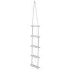Attwood 11865-4 Rope Ladder, 5-Step, 11 -Inch-Wide Blow-Molded Steps, Textured Step Surfaces, Nylon Rope