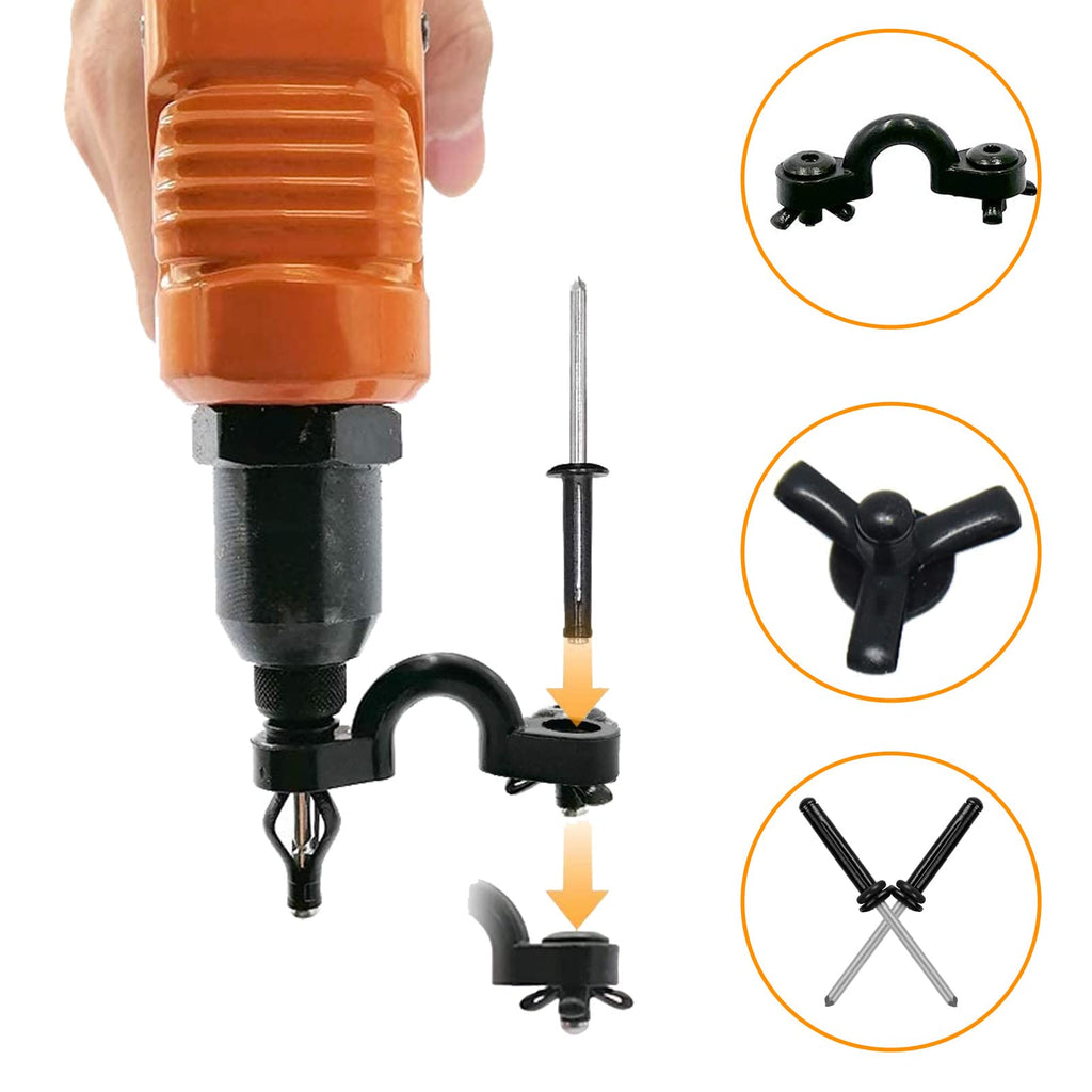 Clio 10 Pcs Kayak Pad Eyes Kit With 20 Tri-Grip Rivet Kit For Kayaks