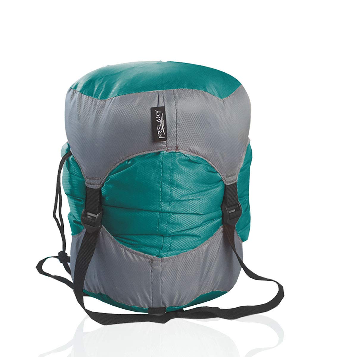 Frelaxy Compression Sack, Ultralight Sleeping Bag Stuff Sack Compression Stuff Sack - Space Saving Gear for Camping, Hiking, Backpacking (Turquoise, XL)