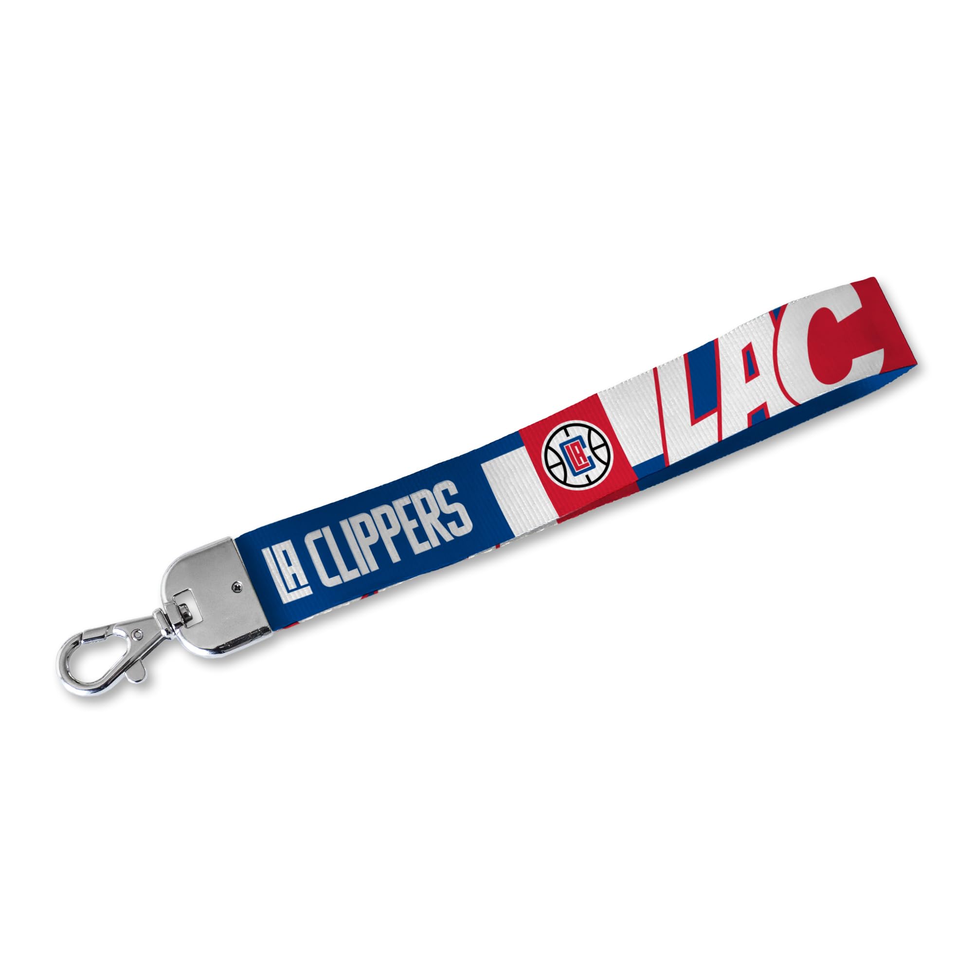 Rico Industries Nba Basketball Los Angeles Clippers Wrist Lanyard Key Chain, Cute Wristlet Strap Keychain Holder For Women Men C