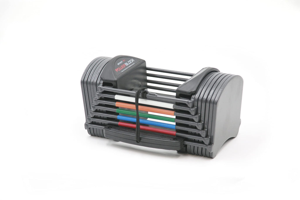 Powerblock Sport 24 Adjustable Dumbbells, Sold In Pairs, 3-24 Lb. Dumbbells, Durable Steel Build, Innovative At Home Workout Equ
