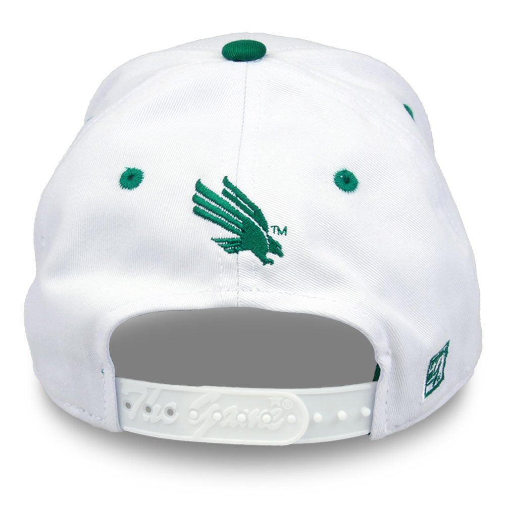 NCAA North Texas Mean Green Unisex NCAA The Game bar Design Hat, White, Adjustable