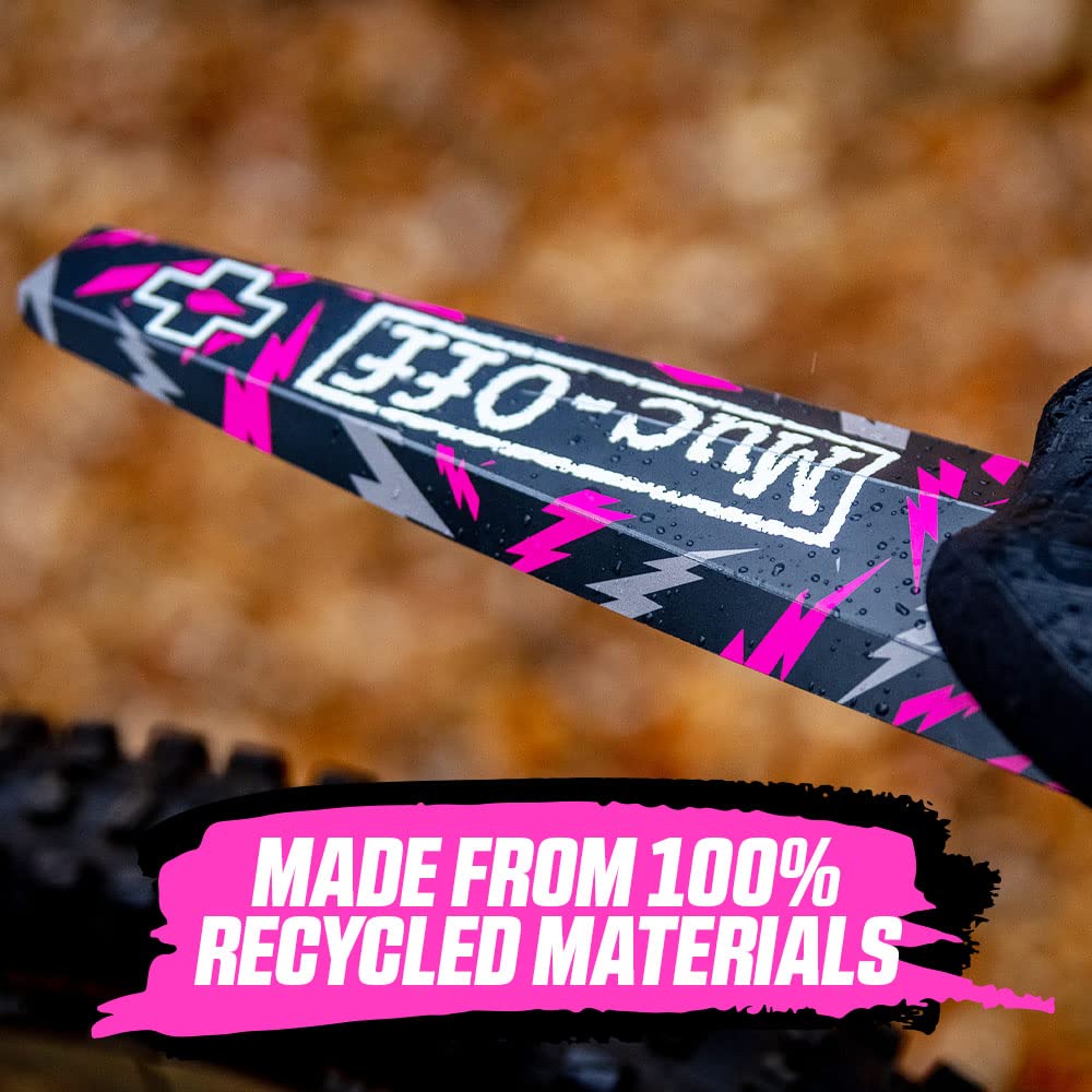 Muc-Off Front Ride Guard, Bolt - Foldable Bike Fenders, 100% Recycled Mud Guard - Bike Fender For Mountain Bike, Road Bikes And