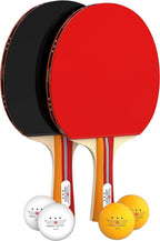 Nibiru Sport Table Tennis Paddles - Professional Ping Pong Paddles Set Of 2 W/ 4 Balls And Storage Case - Table Tennis Equipment