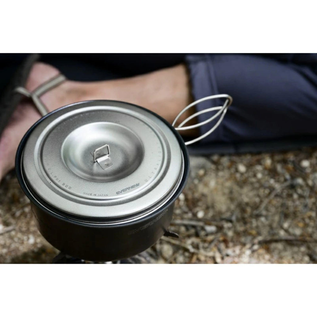 Evernew Ultralight Aluminum Non-Stick Pot, 740Ml Lid