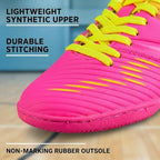Vizari Liga Turf Soccer Shoes – Pink/Yellow