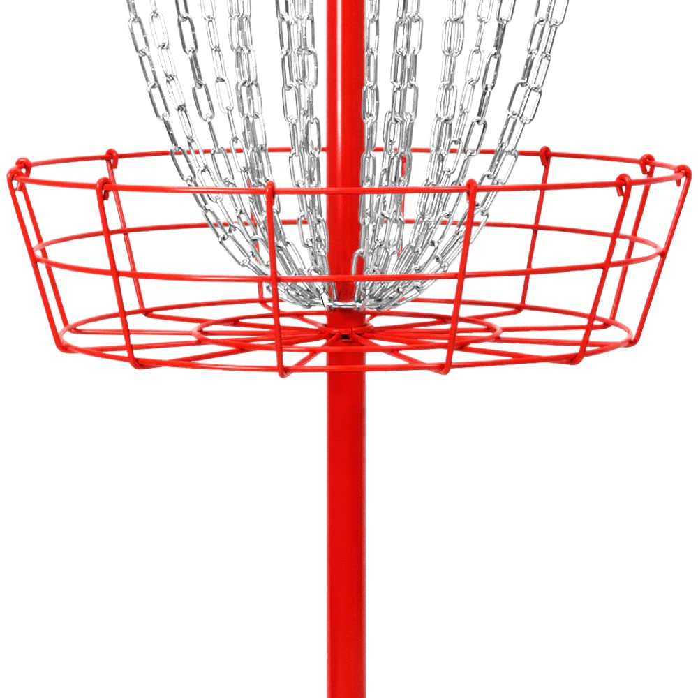 Remix Double Chain Practice Basket For Disc Golf - Red