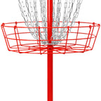 Remix Double Chain Practice Basket For Disc Golf - Red