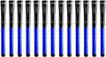 Winn Dri-Tac Midsize 13 Pieces Black/Blue Golf Grip - Non-Slip & Cushioned Comfort - Incredible Comfort & Moisture-Wicking - Sho