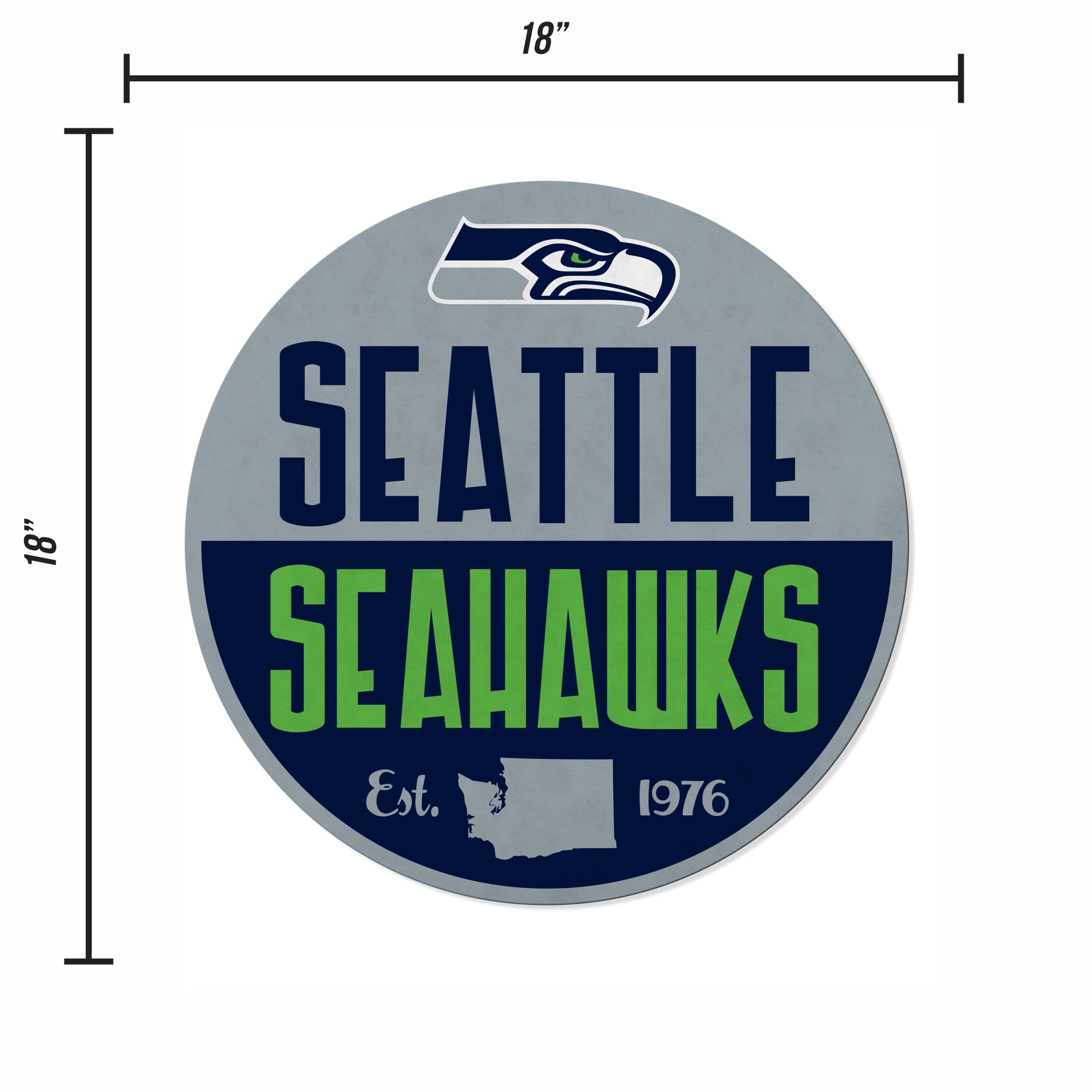 Rico Industries Nfl Football Seattle Seahawks Classic Shape Cut Pennant - Home And Living Room D  Cor - Soft Felt Ez To Hang