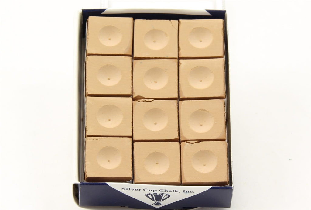 Silver Cup Chalk, Tan, 12-Piece Box