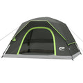 Campros Cp 4 Person Tent, Dome Tents For Camping With Rainfly, Waterproof Camping Tent Easy Set Up, Portable Family Tent With La