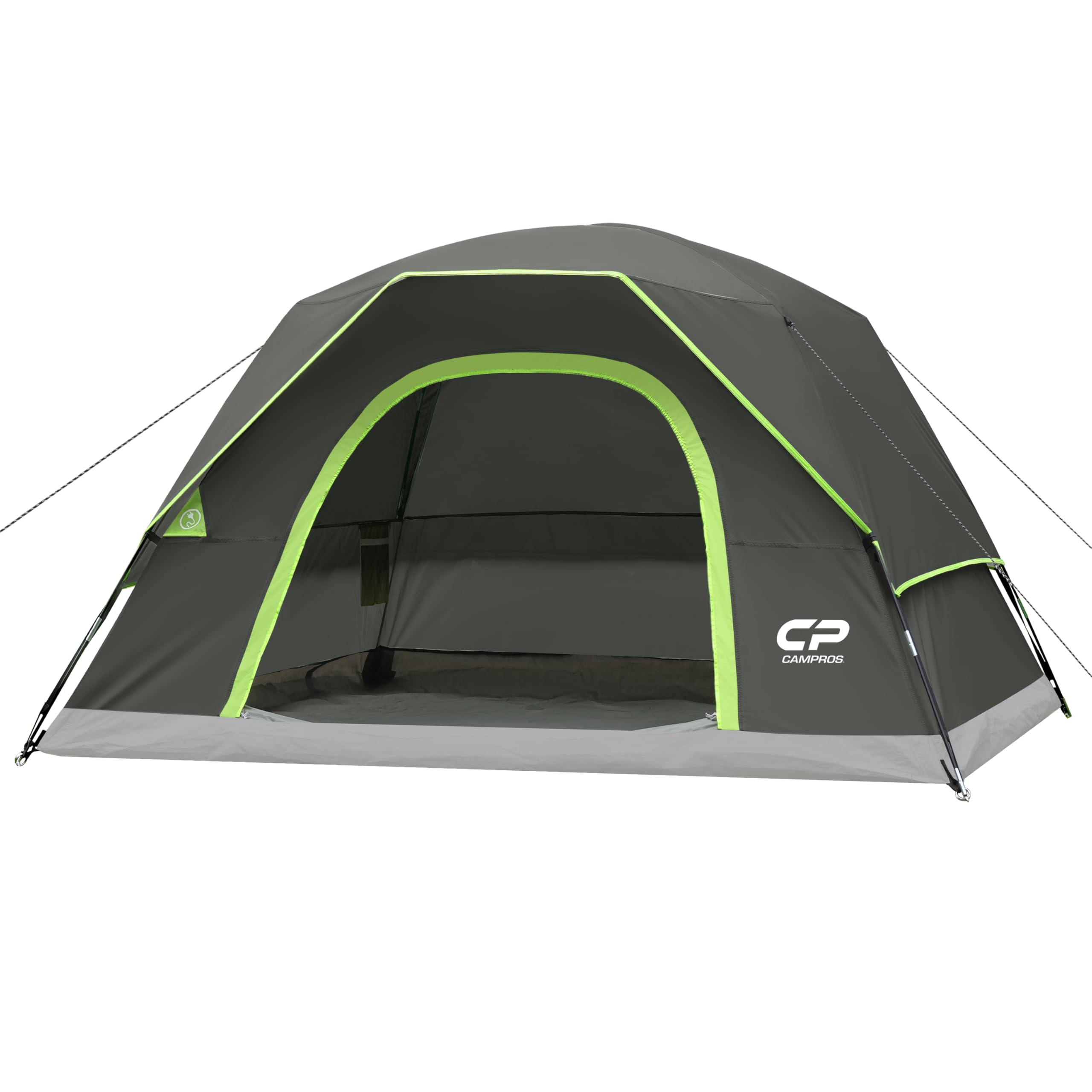 Campros Cp 4 Person Tent, Dome Tents For Camping With Rainfly, Waterproof Camping Tent Easy Set Up, Portable Family Tent With La