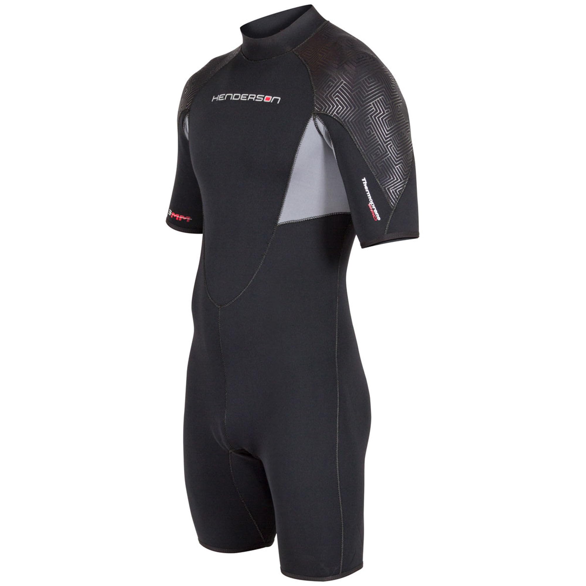 Henderson 3Mm Thermoprene Pro Men? Back Zip Shorty, Black, L