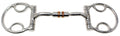 Professional Equine Horse 6'' Mouth Comfort Snaffle Gag Bit W/Copper Rollers 35625E