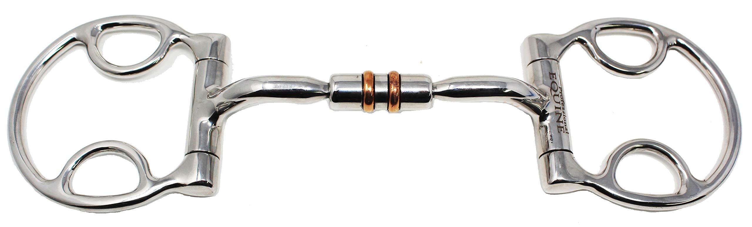 Professional Equine Horse 6'' Mouth Comfort Snaffle Gag Bit W/Copper Rollers 35625E