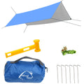 Wind Tour Portable Multifunctional Tent Footprint Traveling Awning Backpacking Tarp Rain Fly Tarp Tent Waterproof Shelter Outdoo