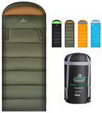 Sleeping Bag For Adults Kids Camping, 4 Season Warm Weather Waterproof Lightweight Sleeping Bag, Great For Outdoor Camping, Back
