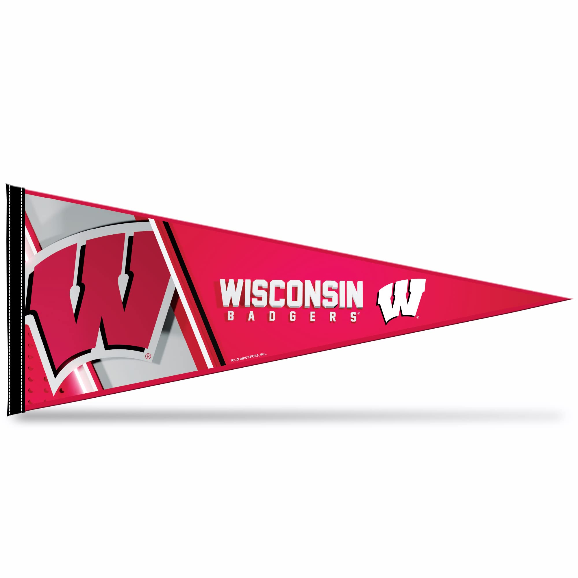 Rico Industries Ncaa Wisconsin Badgers Primary 12'' X 30'' Felt Wall D  Cor Pennant - Great For Home/Bed Room/Man Cave D  Cor