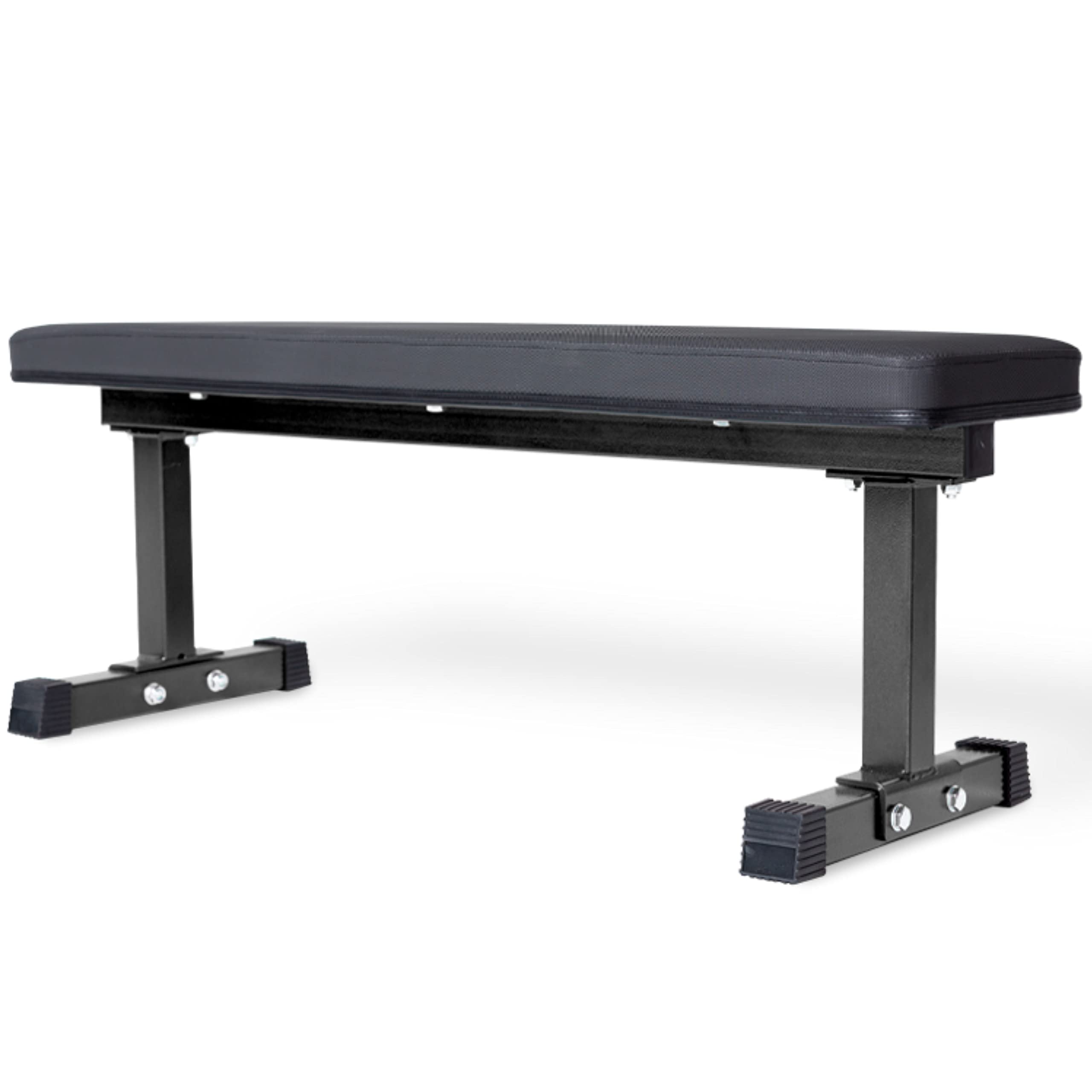 REP Fitness Flat Weight Bench, FB-3000, Metallic Black Heavy Duty Workout Bench For Home Gym, Folding Fitness Equipment For Stre