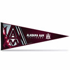Rico Industries Ncaa Alabama A&M Bulldogs Primary 12'' X 30'' Felt Wall D  Cor Pennant - Great For Home/Bed Room/Man Cave D  Cor