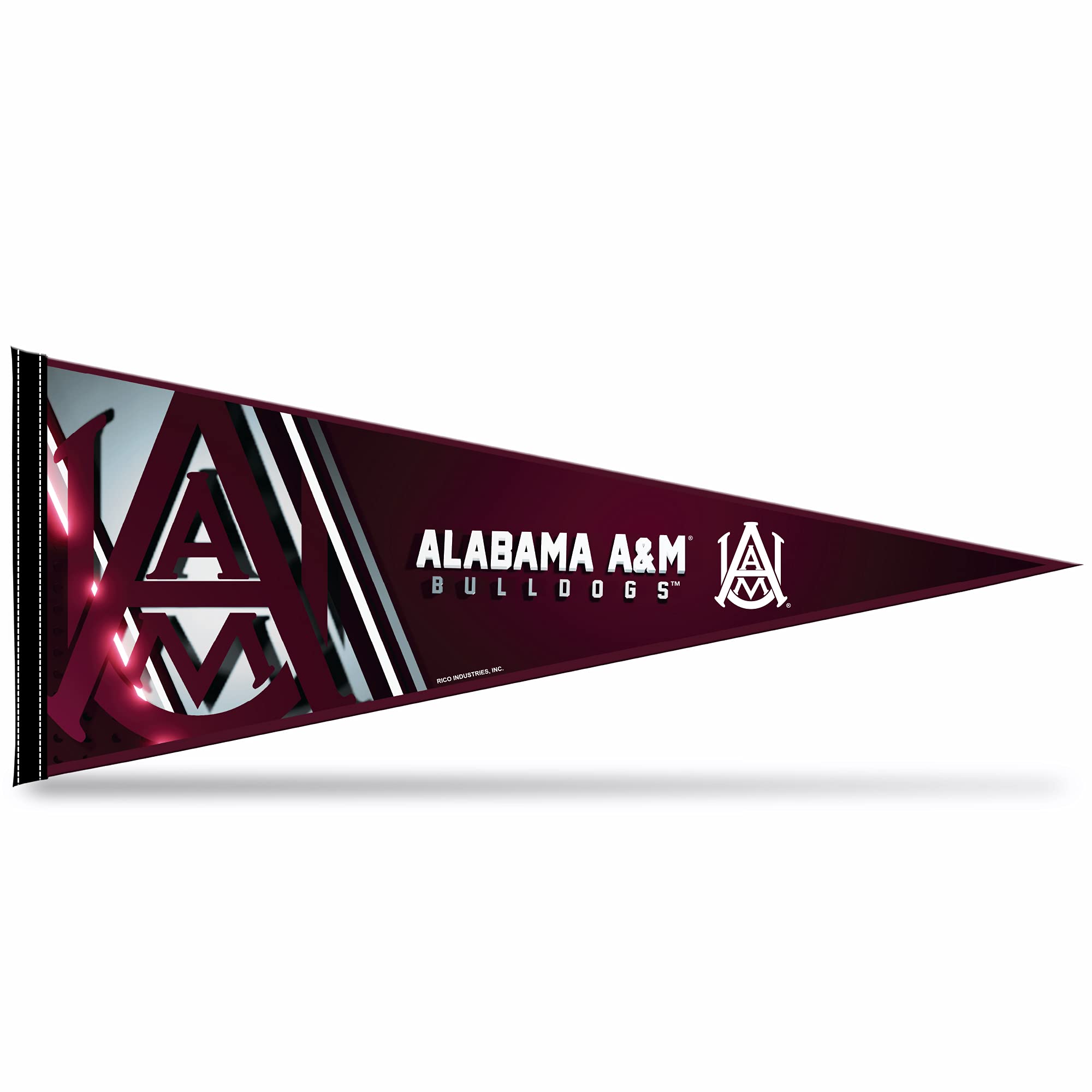 Rico Industries Ncaa Alabama A&M Bulldogs Primary 12'' X 30'' Felt Wall D  Cor Pennant - Great For Home/Bed Room/Man Cave D  Cor