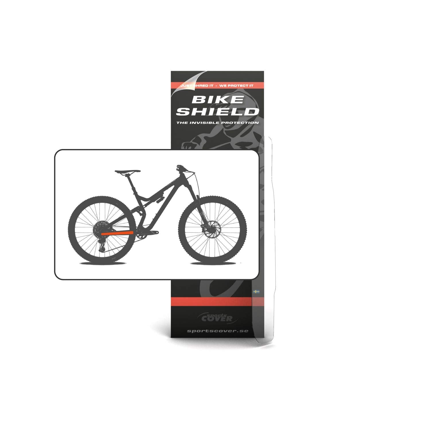 Bikeshield Unisexs Chainstay Shield Kit, Clear, One Size