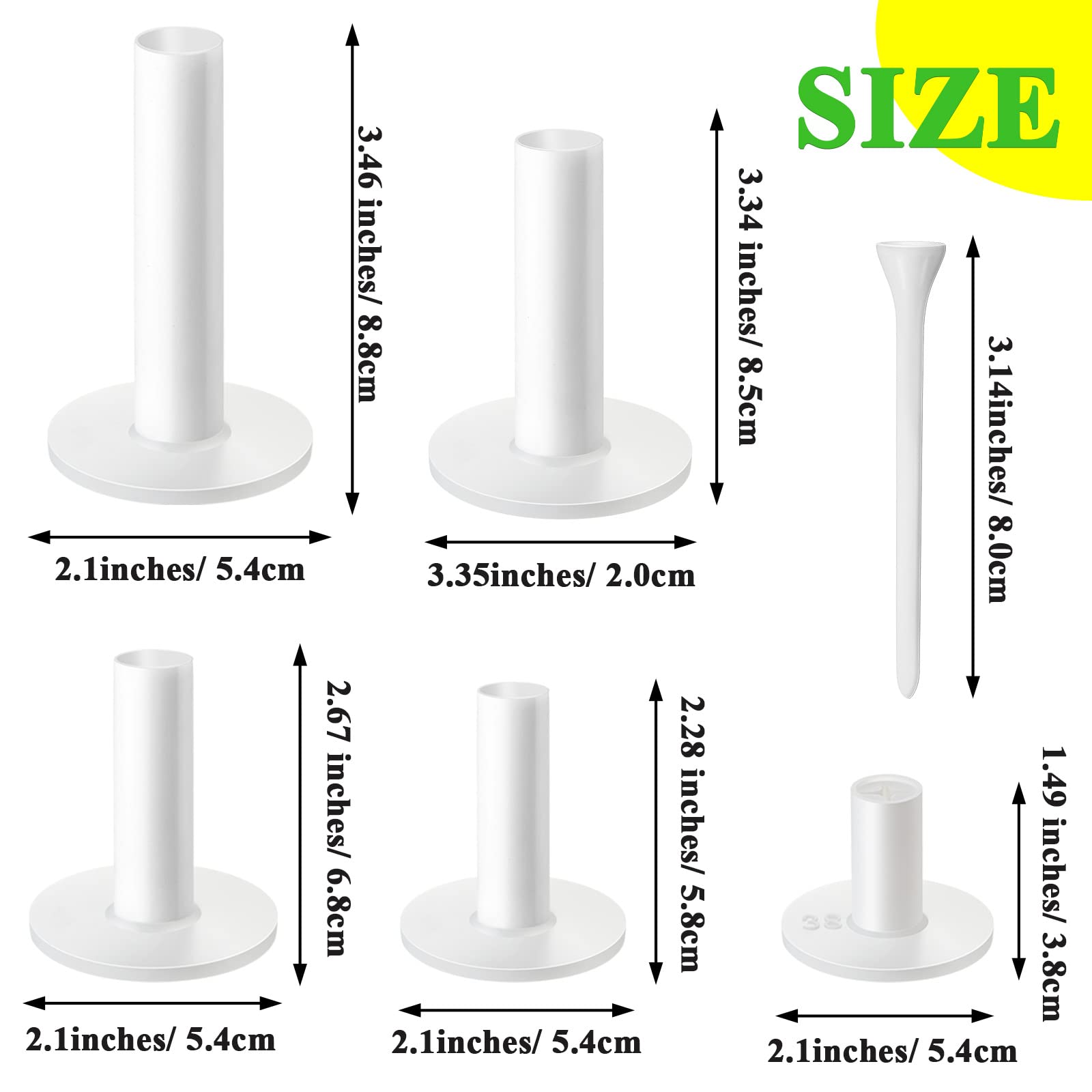 23 Pieces Rubber Golf Tees Set Golf Rubber Tees Holders For Driving Range Mats Value Tee Holder For Golf Hitting Mats And Indoor