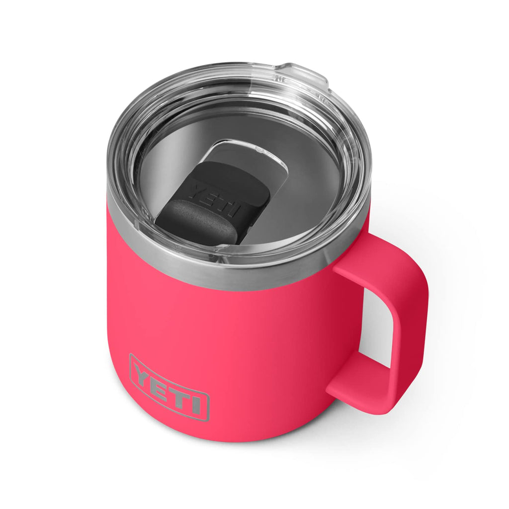 Yeti Stainless Steel Rambler Drinking_Cup, Vacuum Insulated, With Magslider Lid, 14 Ounces, Bimini Pink