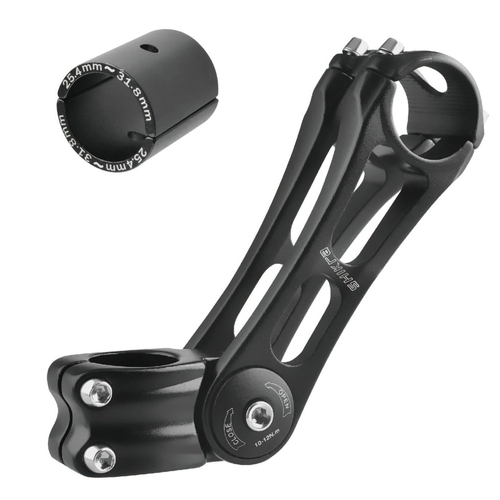 Yapjeb Bike Stem 25.4 145Mm 85 Degree Adjustable Bike Stem Mountain Bike Stem Short Handlebar Stem Riser For Bicycle, Road Bike,