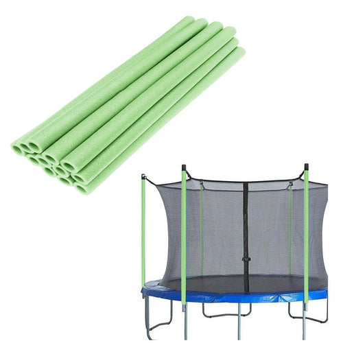 12-Pack Trampoline Pole Foam Sleeves, 34.6 Inch Black Trampoline Pole Covers, Universal Trampoline Poles Replacement Safety Cove
