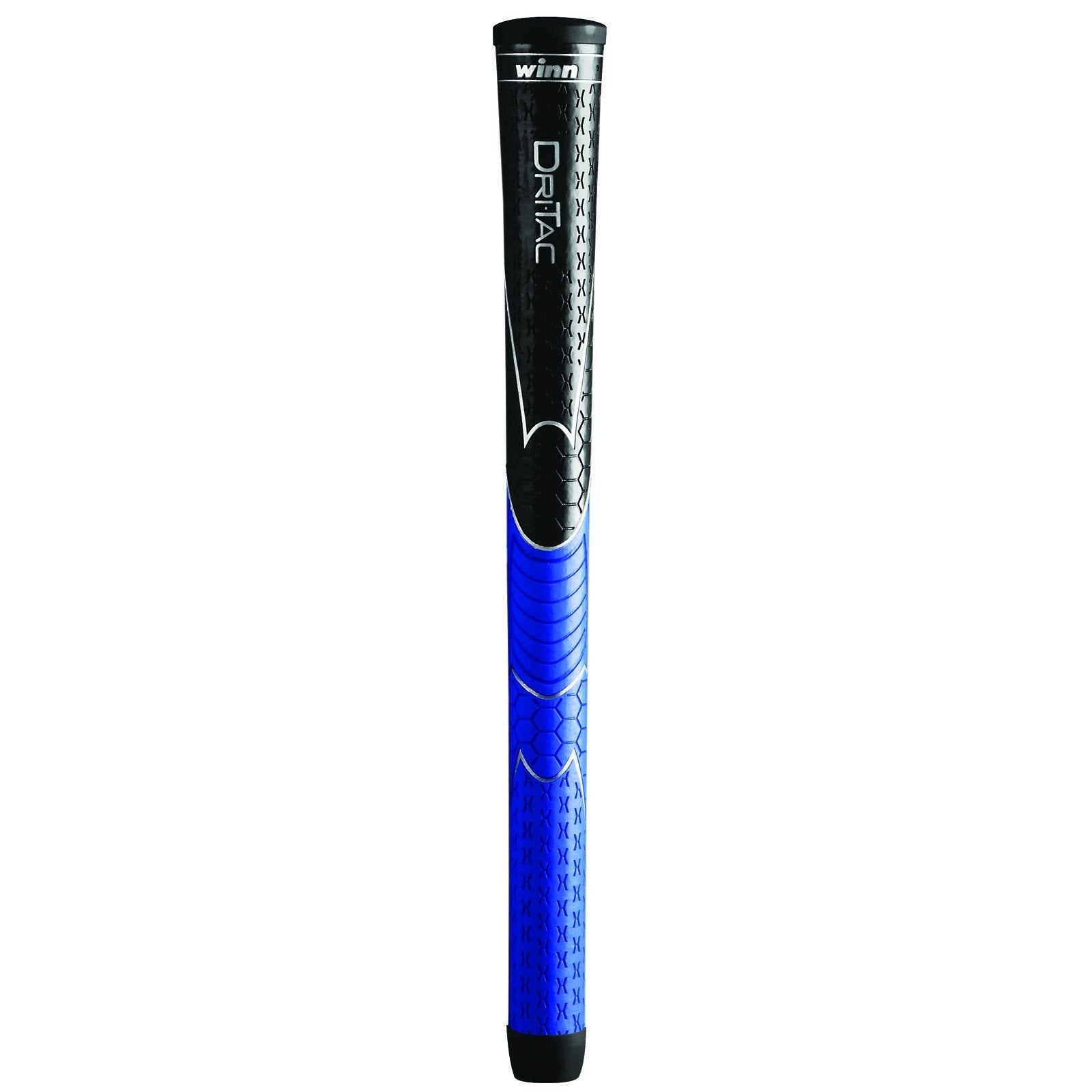 Winn Dri-Tac Midsize (+1/16'') Black/Blue - 9 Piece Golf Grip Bundle