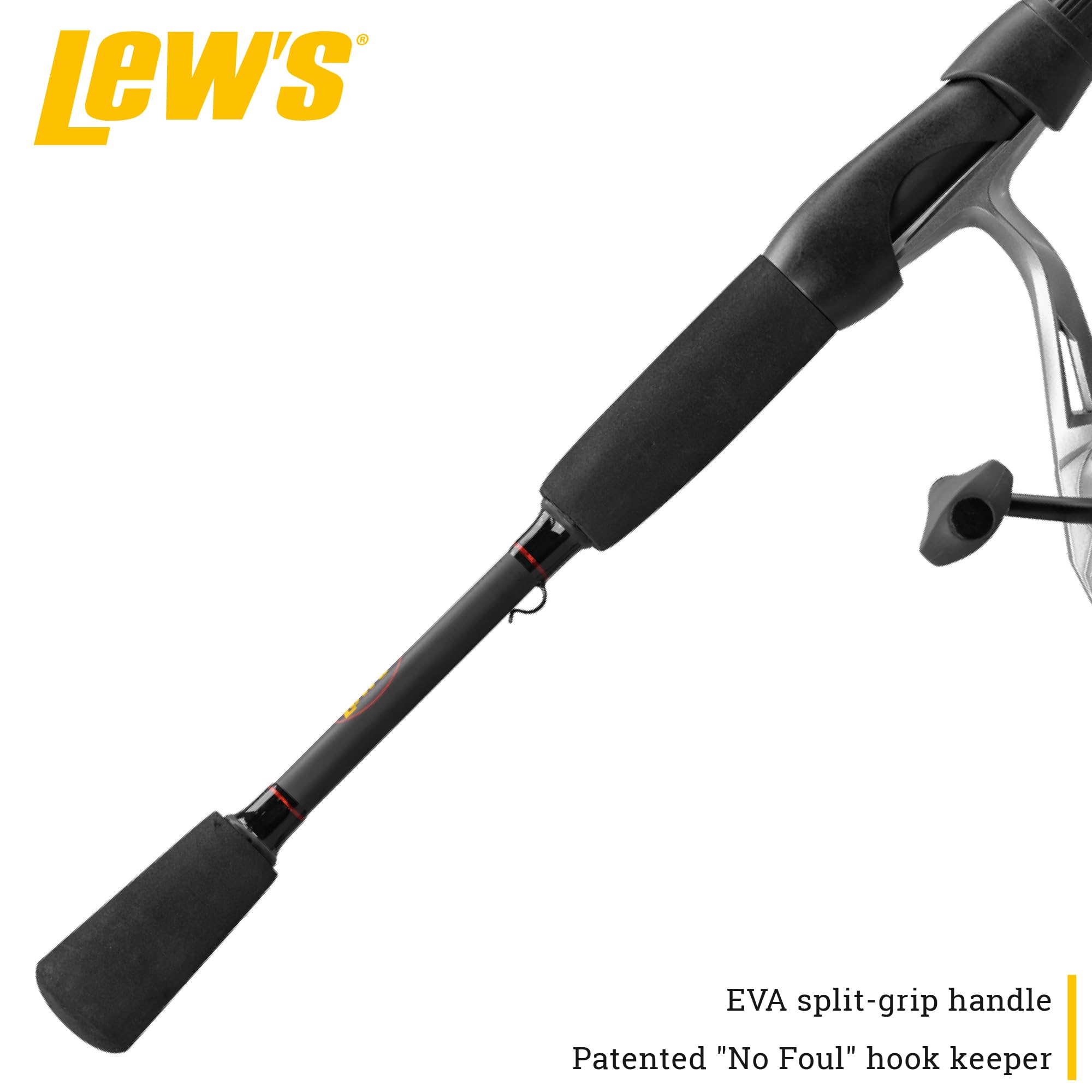 Lew'S Laser Lsg Speed Spin Spinning Reel And Fishing Rod Combo, Im6 Graphite Blank Fishing Rod, Right Or Left-Hand Retrieve, Spl