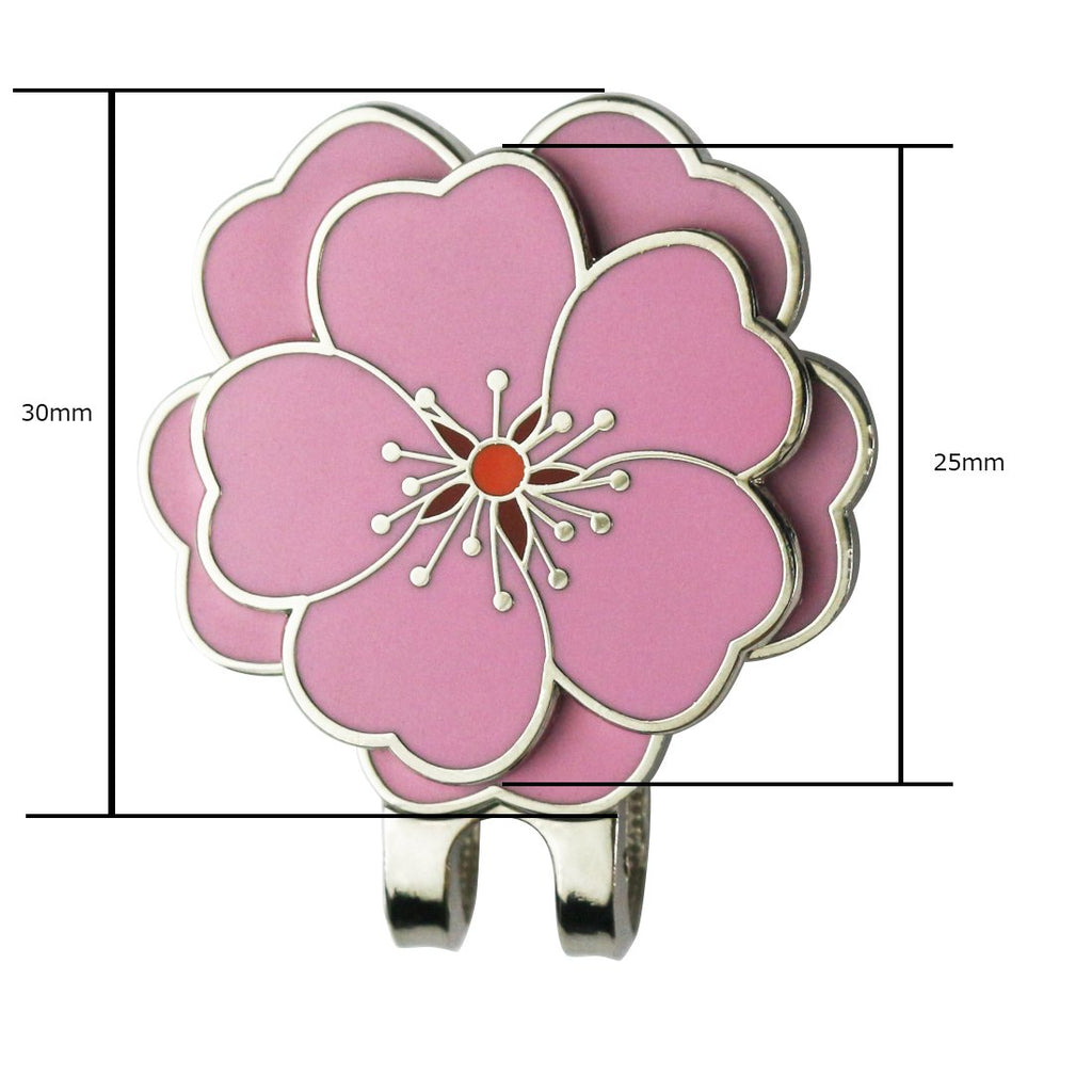 Pinmei Flower Golf Ball Marker With Golf Hat Clip For Your Friend (Flower Clip)