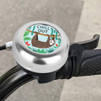 Mzelq Bicycle Bell Cute Clear Sound Adjustable Size Aluminum Bike Accessories Bell Ring For Girls Women Kids Adults (Cute Sloth)