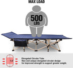 Redcamp Folding Camping Cot For Adults 500Lbs, Heavy Duty Wide Sleeping Cots With Carry Bag Portable For Camp Office Use, Grey 7