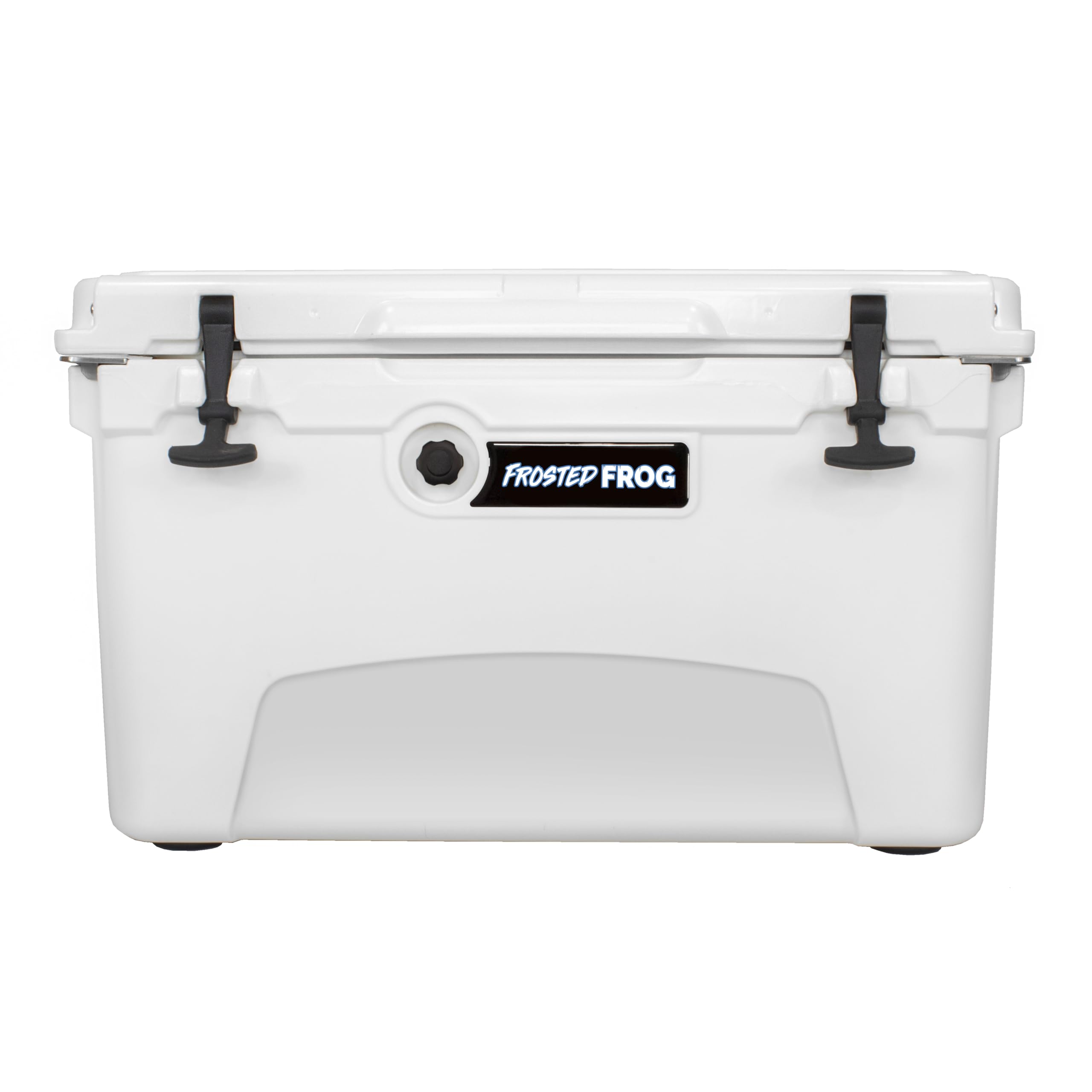 Frosted Frog White 45 Quart Ice Chest Heavy Duty High Performance Roto-Molded Commercial Grade Insulated Cooler