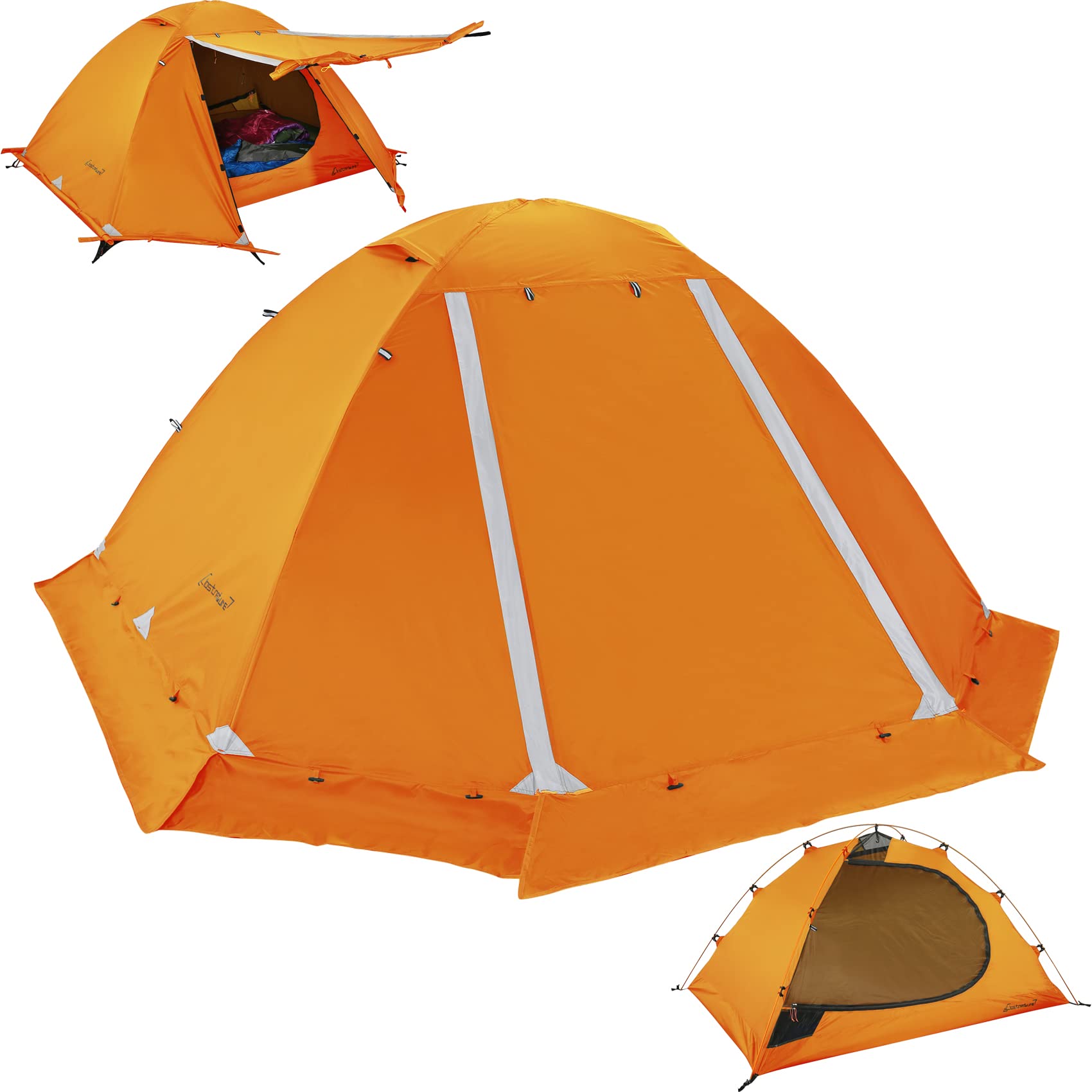 Clostnature Libra Lightweight Backpacking Tent - 2 Person 4 Season Ultralight Waterproof Camping Tent, Large Size Easy Setup Ten
