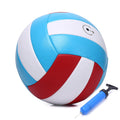 ABAJI Volleyball Red Blue Official Size Thicker PU Waterproof and Anti-Explosion Design Youth Boys Girls Indoor Training Game Ou