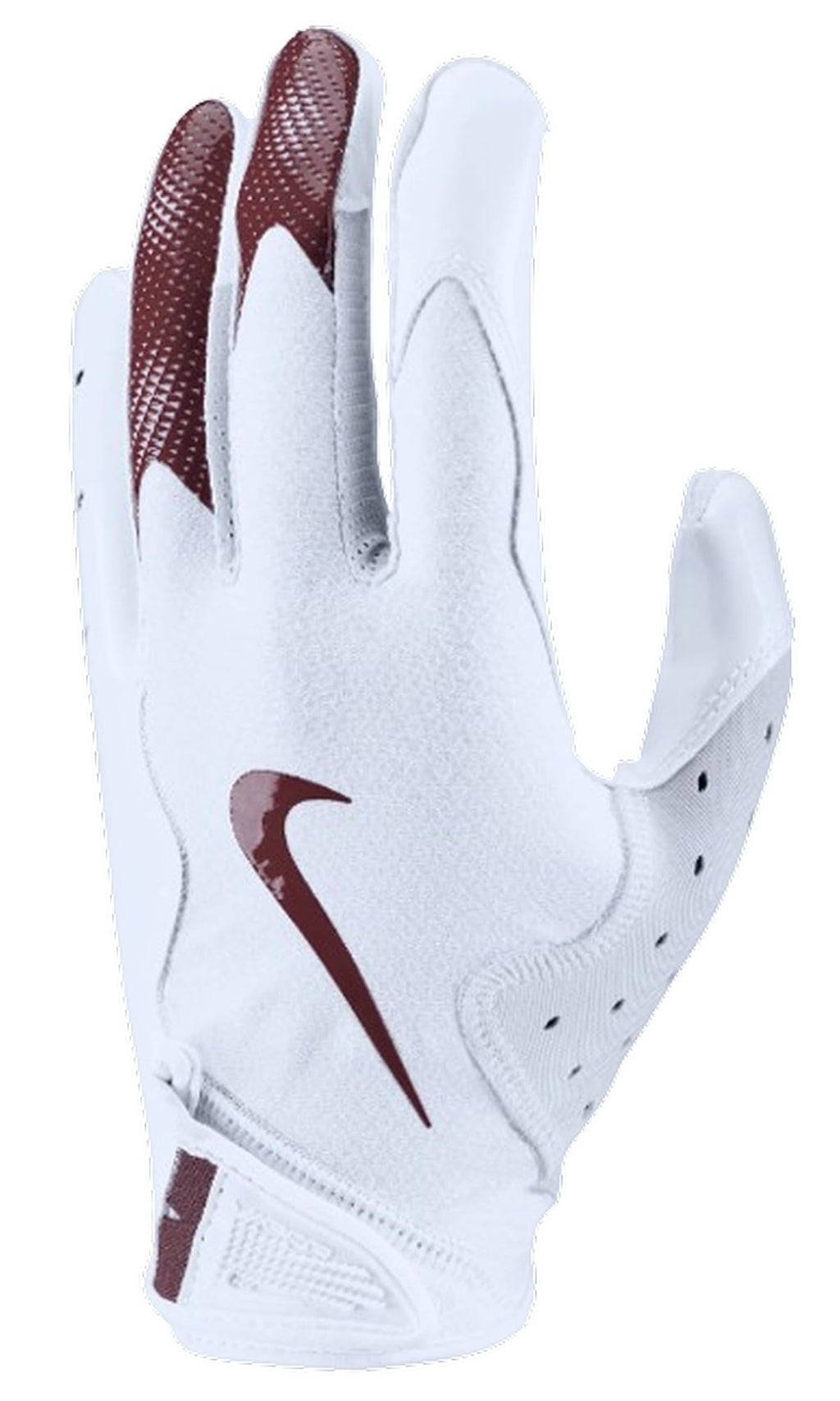 Nike Vapor Jet 8.0 Football Gloves White | White | Maroon X-Large