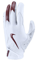 Nike Vapor Jet 8.0 Football Gloves White | White | Maroon X-Large