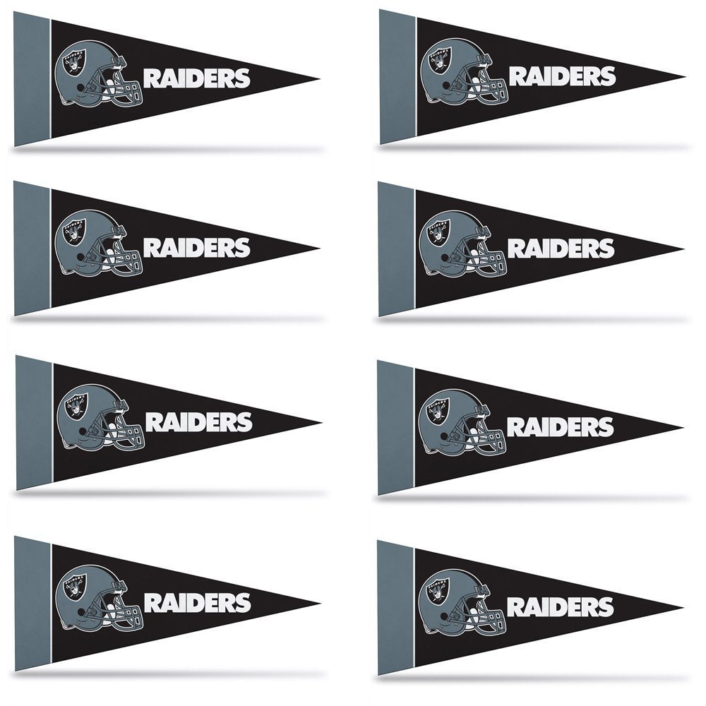 Oakland Raiders 8 Piece Mini Pennant Set