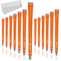 Karma Neion II Orange Golf Grips for Men, Standard Size, 13 Pack with 13 Golf Grip Tape Strips