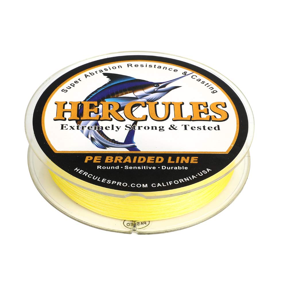 Hercules Super Cast 100M 109 Yards Braided Fishing Line 120 Lb Test For Saltwater Freshwater Pe Braid Fish Lines Superline 8 Str