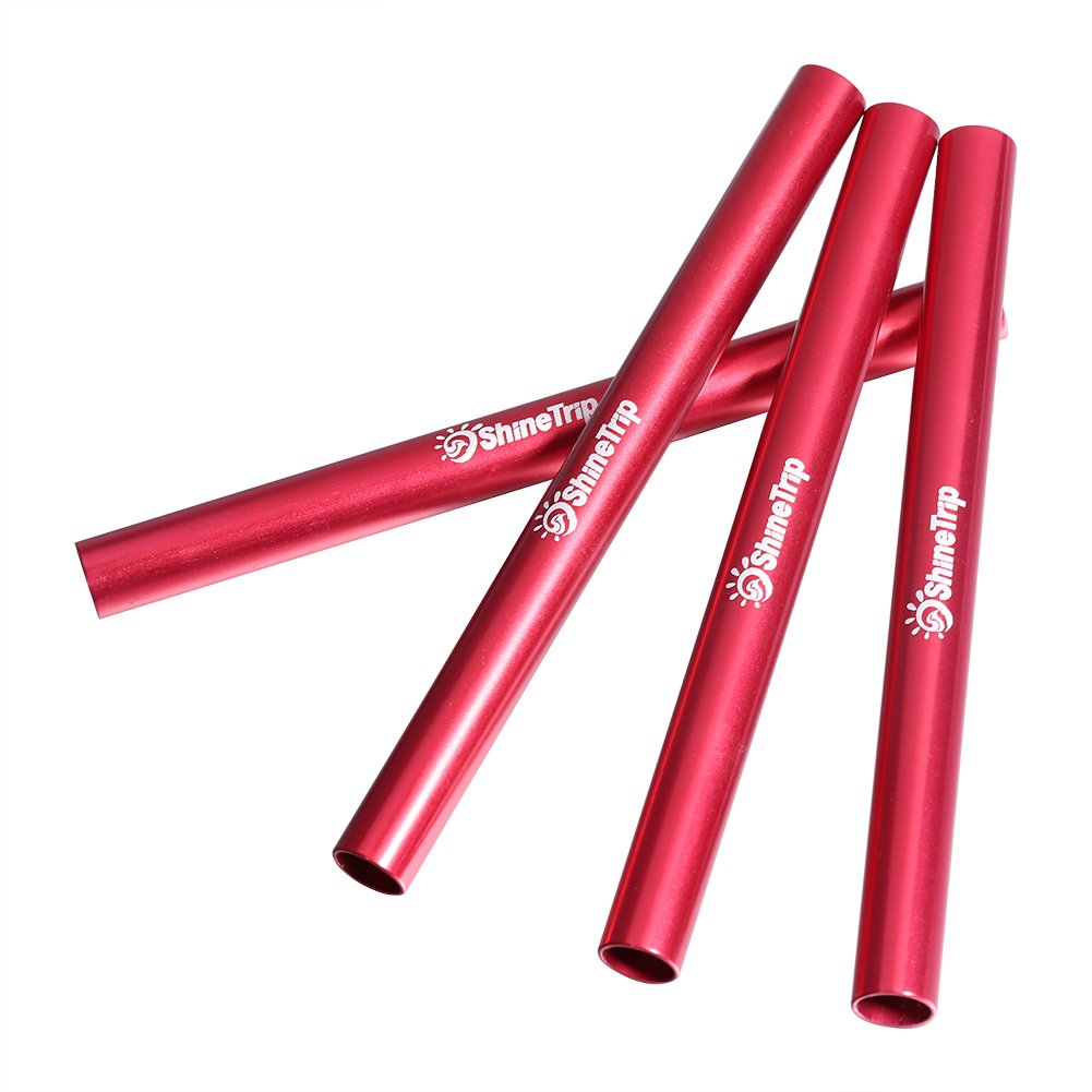 12Pcs Replacement Tent Poles For Diameter 7.98.5Mm Support Bar Awning Frames Kit With Case For Trekking Cam Hiking & Aluminum Al
