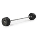 Titan Fitness 80 Lb Rubber Straight Fixed Barbell, Pre-Loaded Weight Bar For Strength Training & Weightlifting