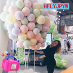Hflyjpyw Electric Air Balloon Pump, Portable Dual Nozzle Electric Balloon Inflator/Blower For Party Decoration,Used To Quickly F