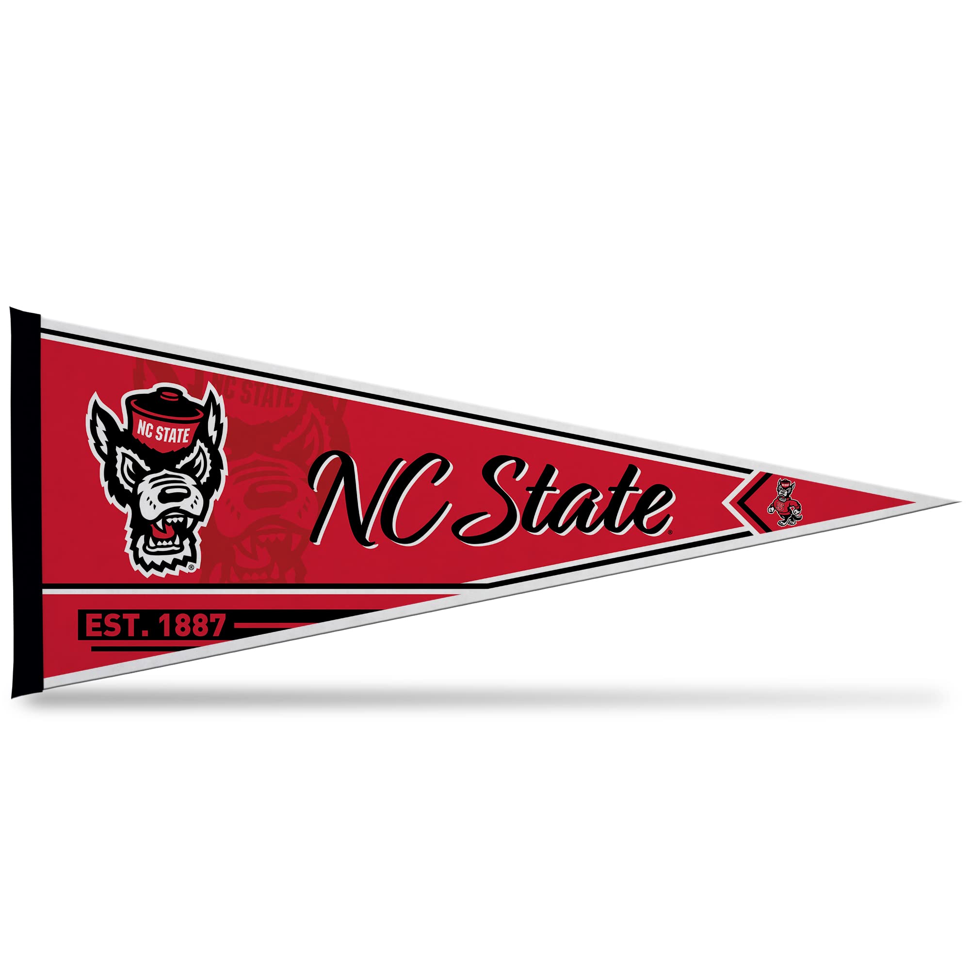 Rico Industries Ncaa North Carolina State Wolfpack Classic 12'' X 30'' Felt Wall D  Cor Pennant - Great For Home/Bed Room/Man Ca